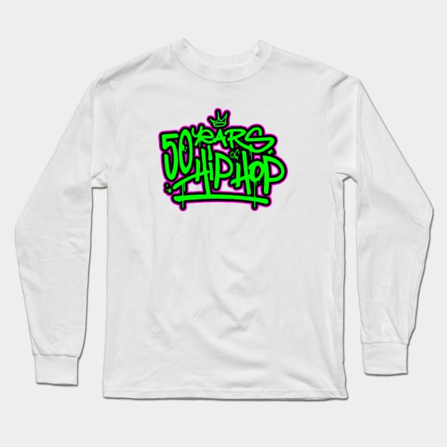 50Y HH graff tg FP Long Sleeve T-Shirt by undergroundART